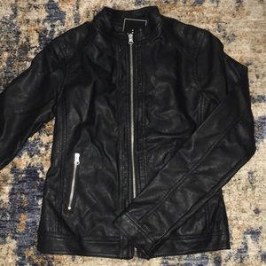 Faux leather jacket